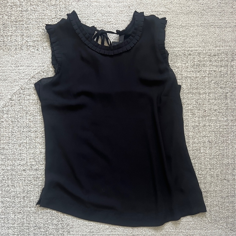 J. Crew Black Sleeveless Blouse